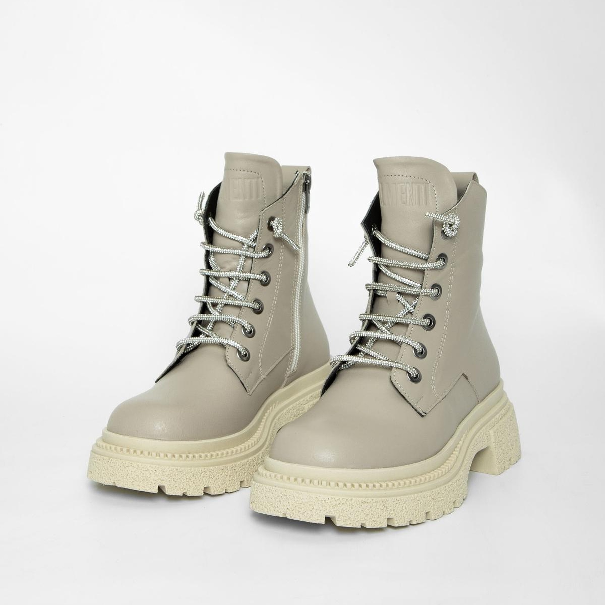 Valmenti Kadın Bej Hakiki Deri Casual Bot