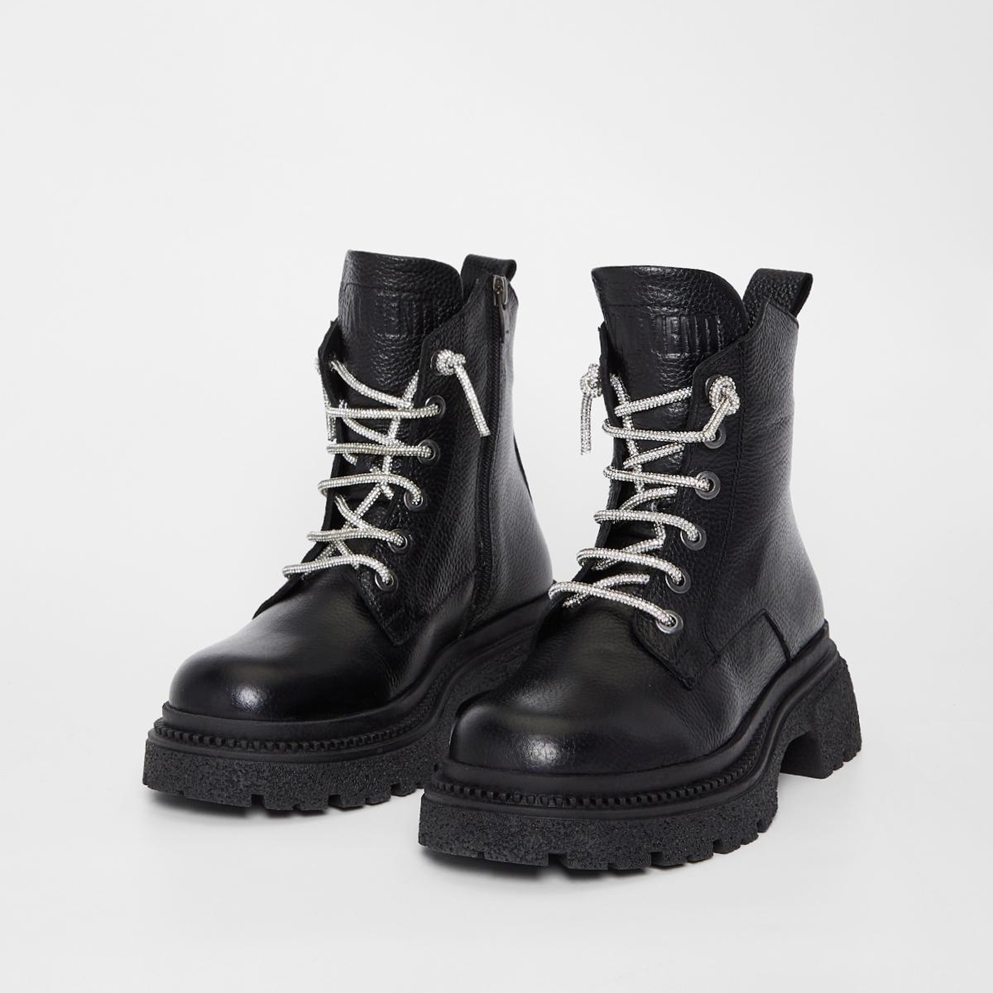 Valmenti Kadın Siyah Hakiki Deri Casual Bot