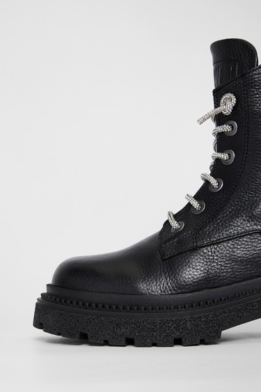  Valmenti Kadın Siyah Hakiki Deri Casual Bot