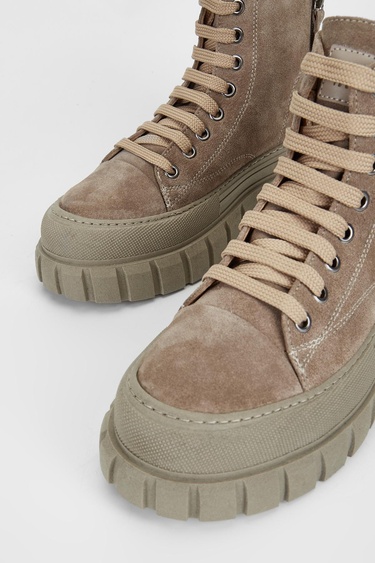  Valmenti Kadın Vizon Süet Hakiki Deri Casual Bot