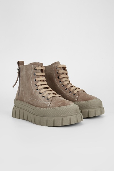  Valmenti Kadın Vizon Süet Hakiki Deri Casual Bot