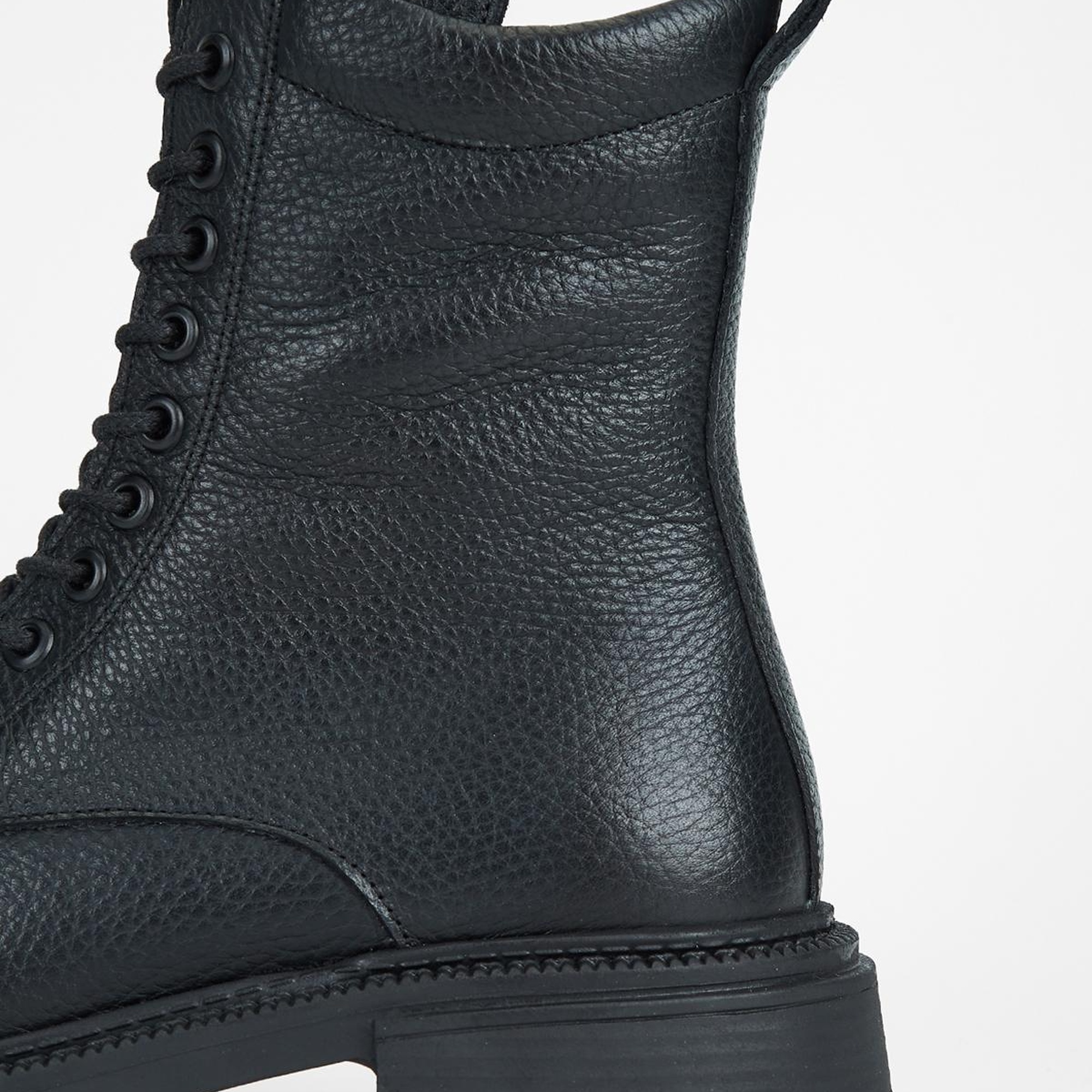 Valmenti Kadın Siyah Floter Hakiki Deri Casual Bot