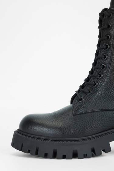  Valmenti Kadın Siyah Floter Hakiki Deri Casual Bot