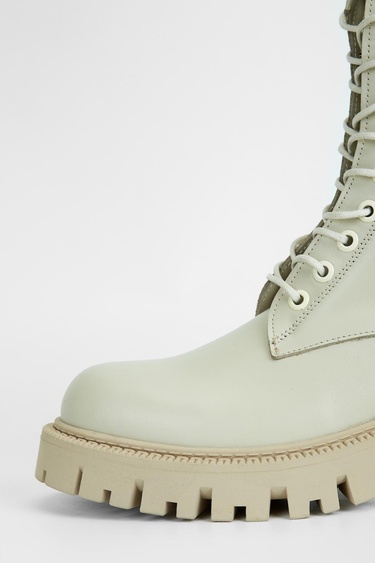  Valmenti Kadın Bej Hakiki Deri Casual Bot