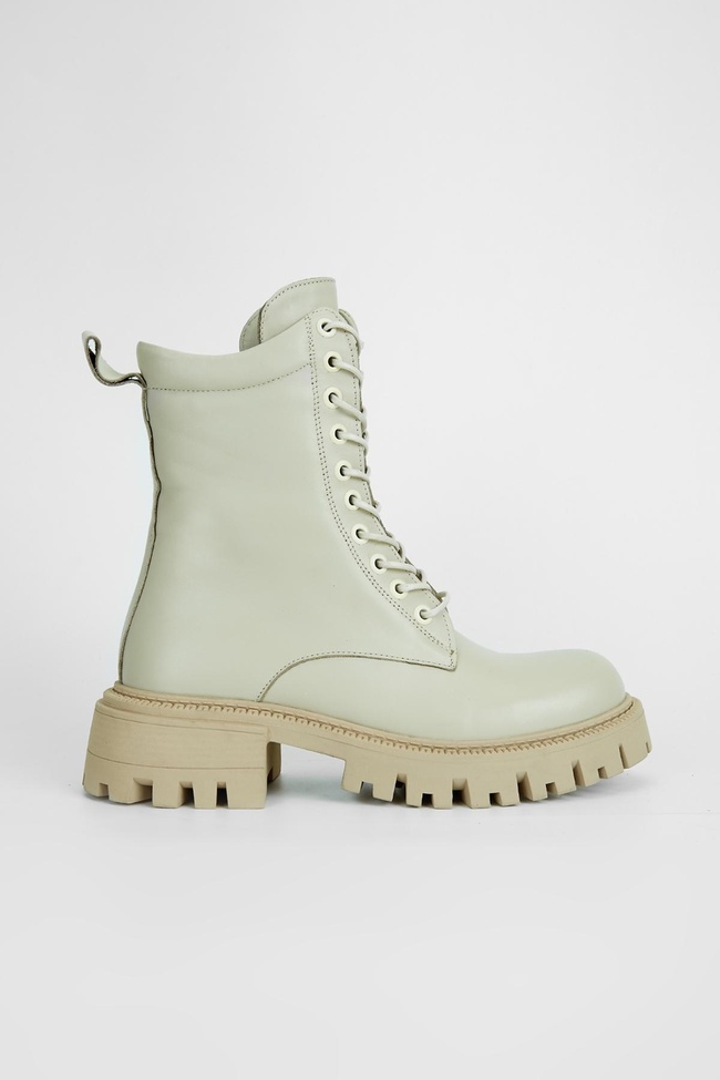  Valmenti Kadın Bej Hakiki Deri Casual Bot