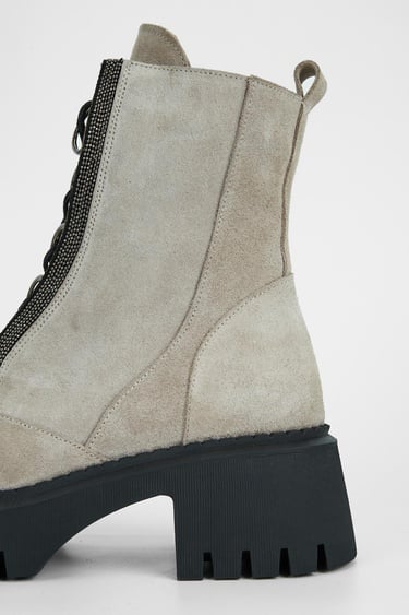  Valmenti Kadın Bej Süet Hakiki Deri Casual Bot