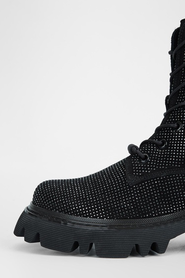  Valmenti Kadın Siyah Süet Hakiki Deri Casual Bot