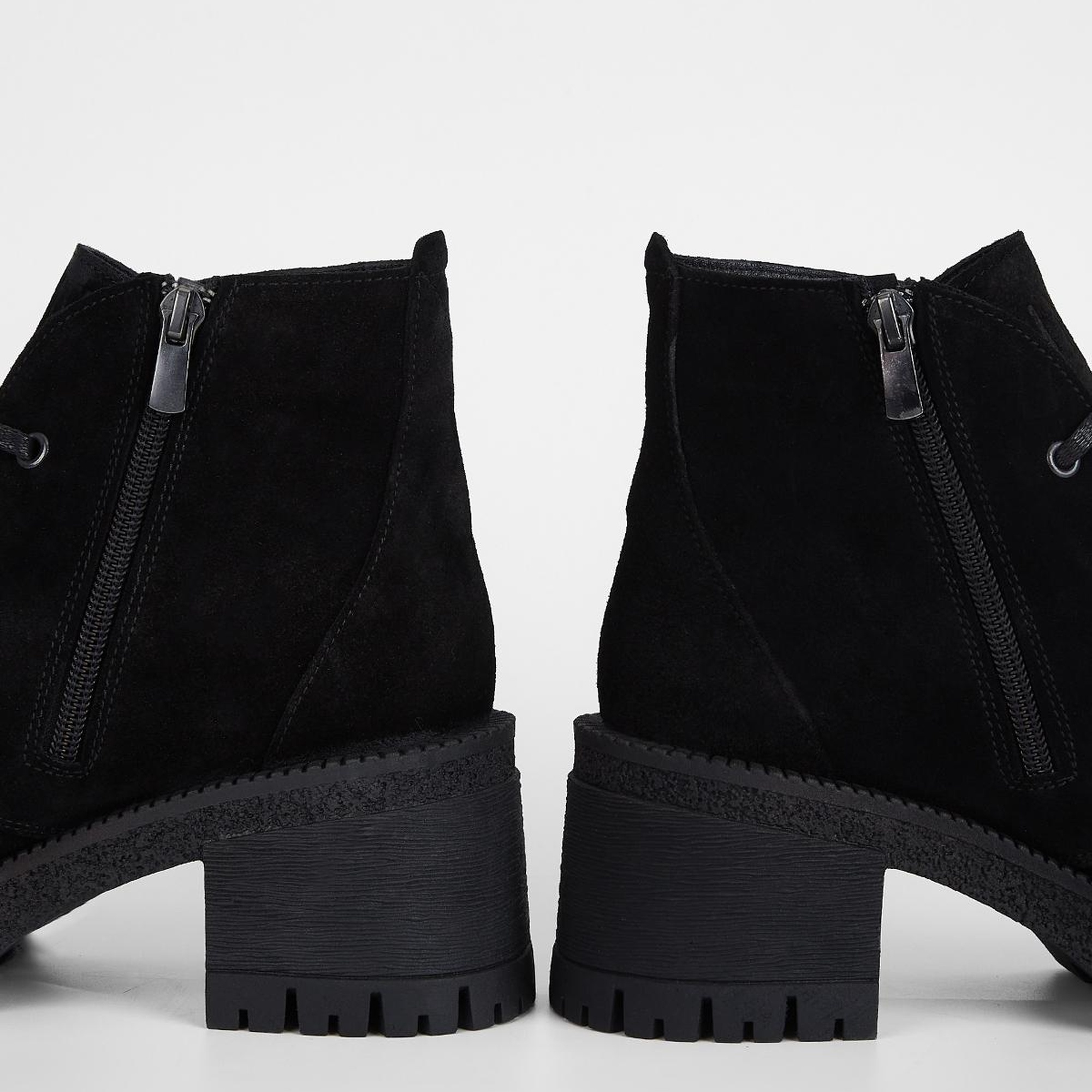 Valmenti Kadın Siyah Süet Hakiki Deri Casual Bot