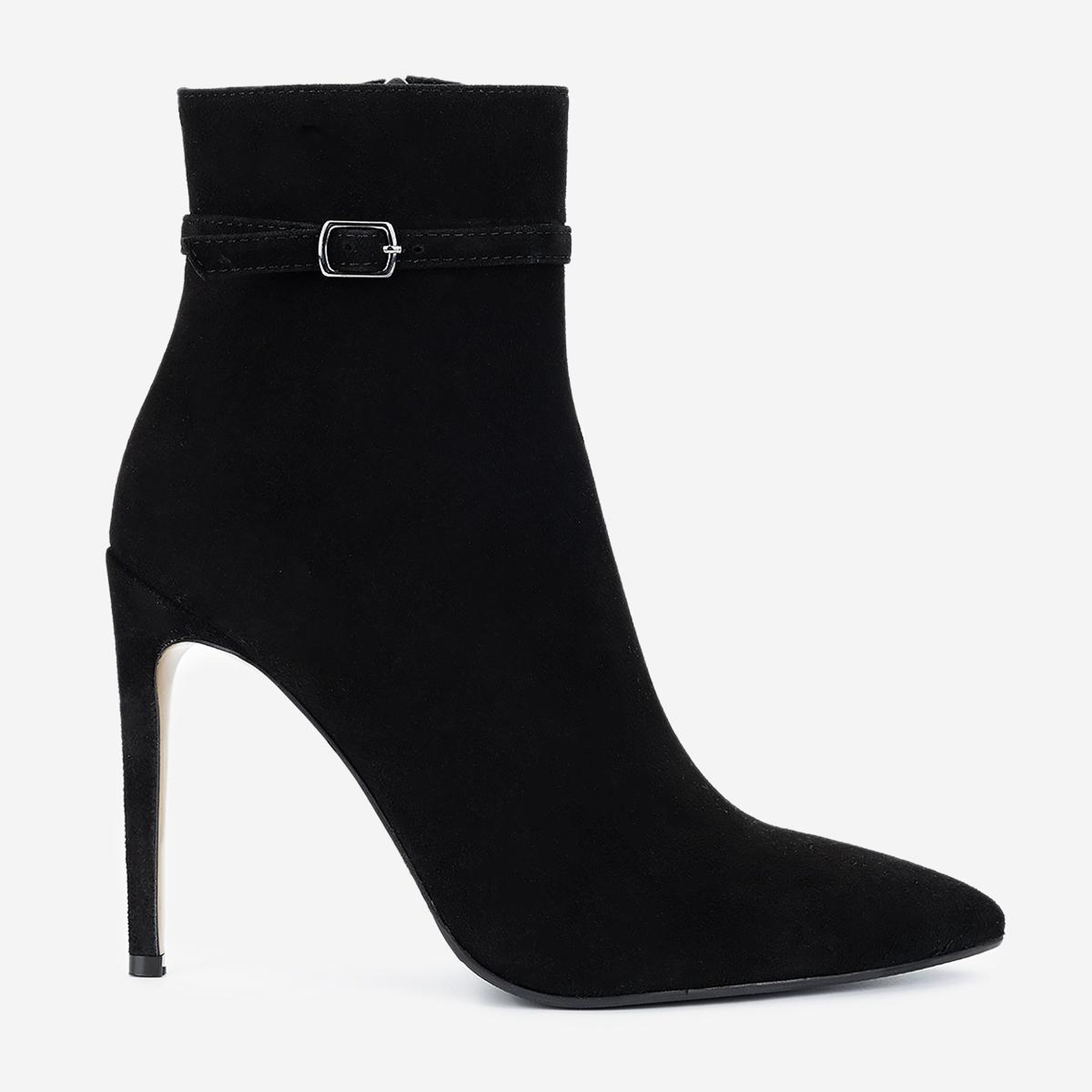 Valmenti Kadın Hakiki Deri Siyah Süet Topuklu Bot