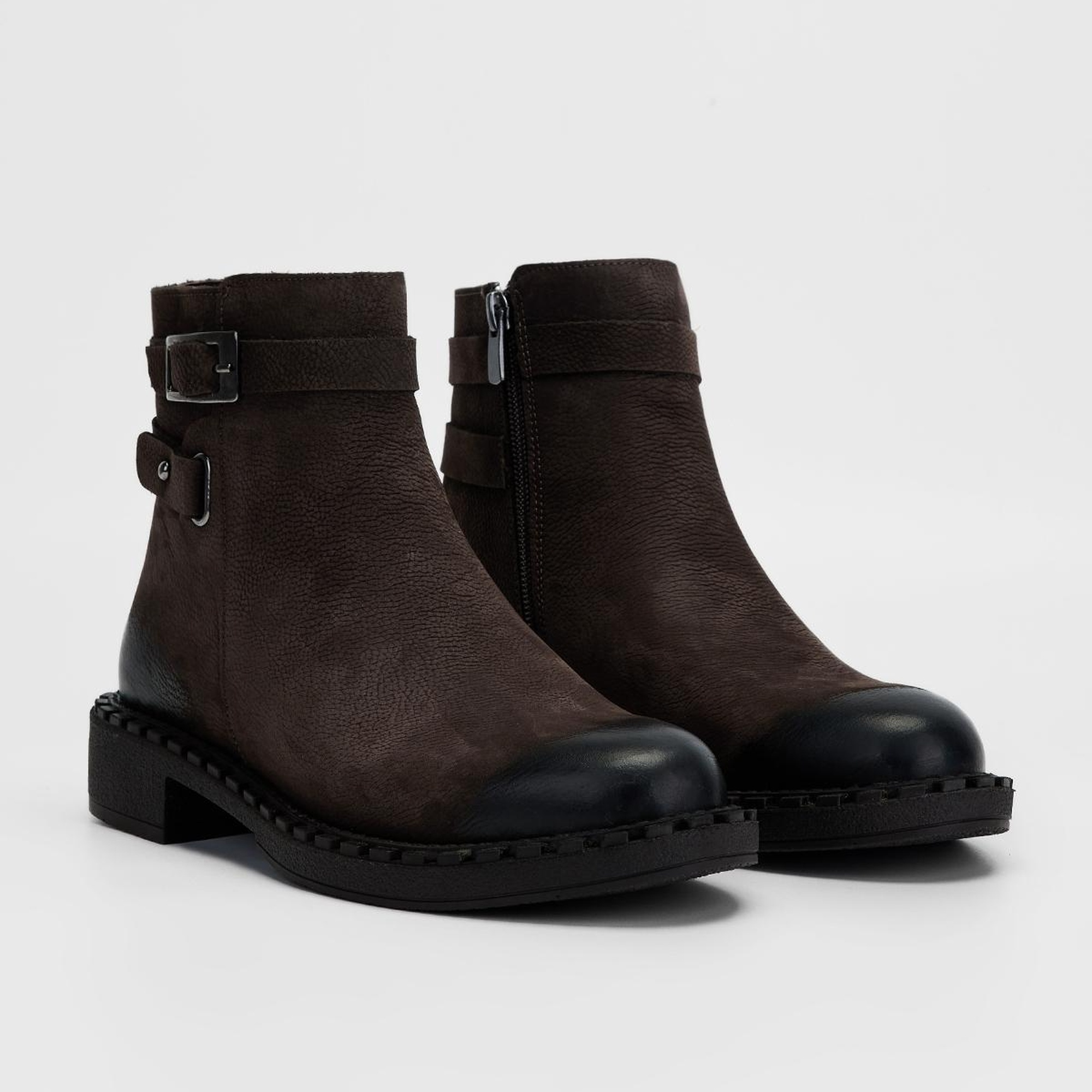 Valmenti Kadın Kahve nbk Hakiki Deri Casual Bot