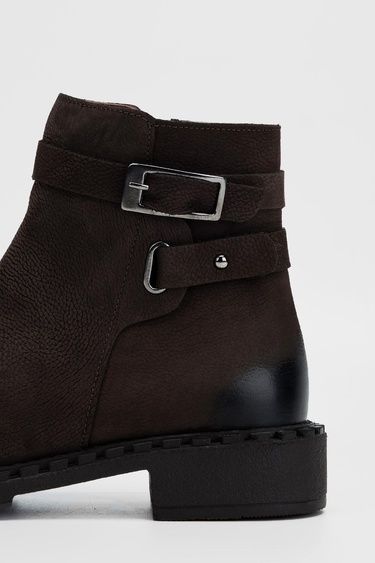  Valmenti Kadın Kahve nbk Hakiki Deri Casual Bot