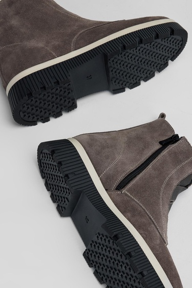  Valmenti Kadın Vizon Süet Hakiki Deri Casual Bot