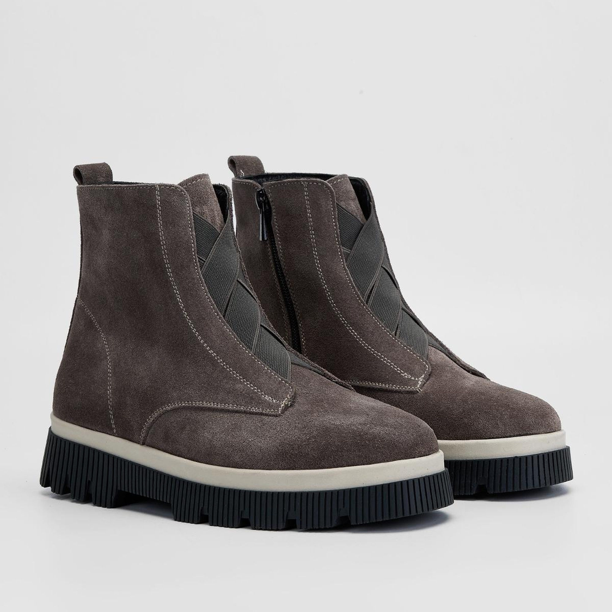 Valmenti Kadın Vizon Süet Hakiki Deri Casual Bot