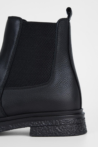  Valmenti Lyra Kadın Siyah Floter Hakiki Deri Casual Bot