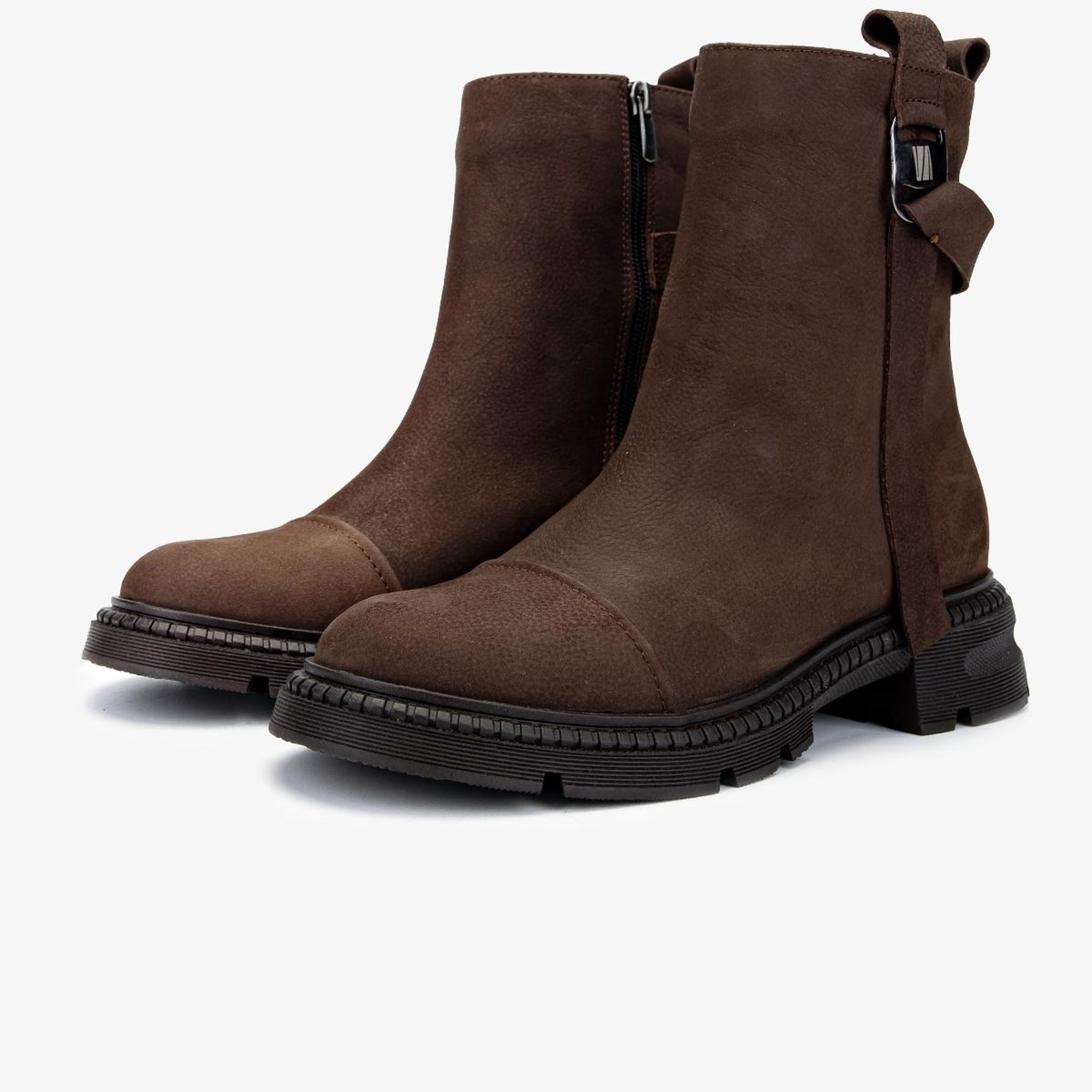 Valmenti Kadın Kahverengi Nubuk Casual Bot