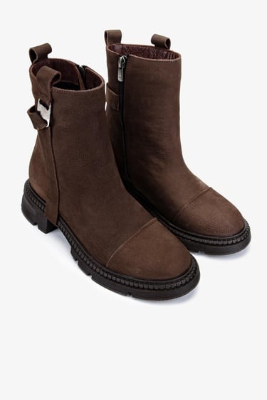  Valmenti Kadın Kahverengi Nubuk Casual Bot