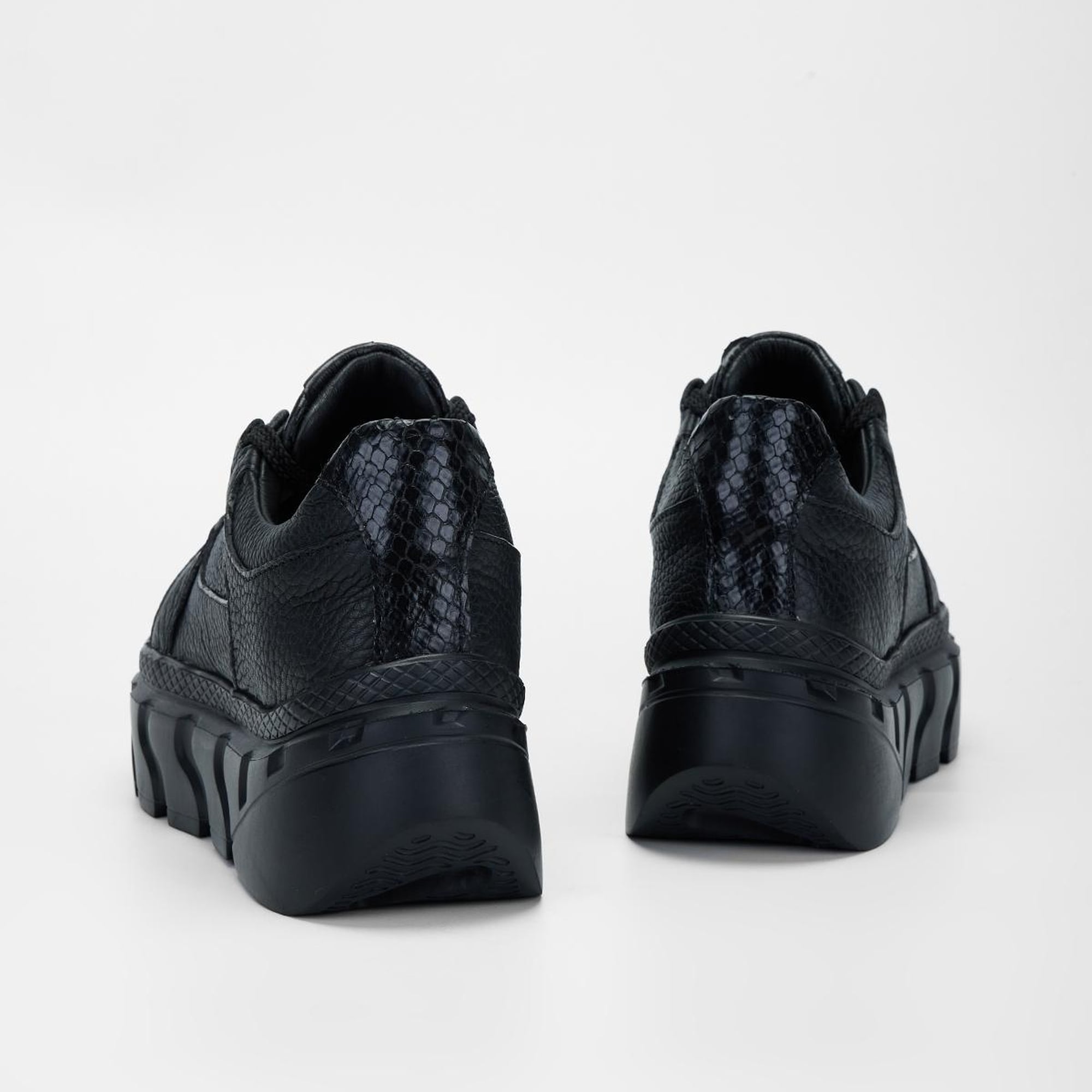 Valmenti Kadın Siyah Floter Hakiki Deri Sneakers & Spor Ayakkabı