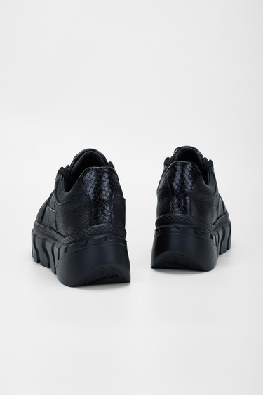  Valmenti Kadın Siyah Floter Hakiki Deri Sneakers & Spor Ayakkabı