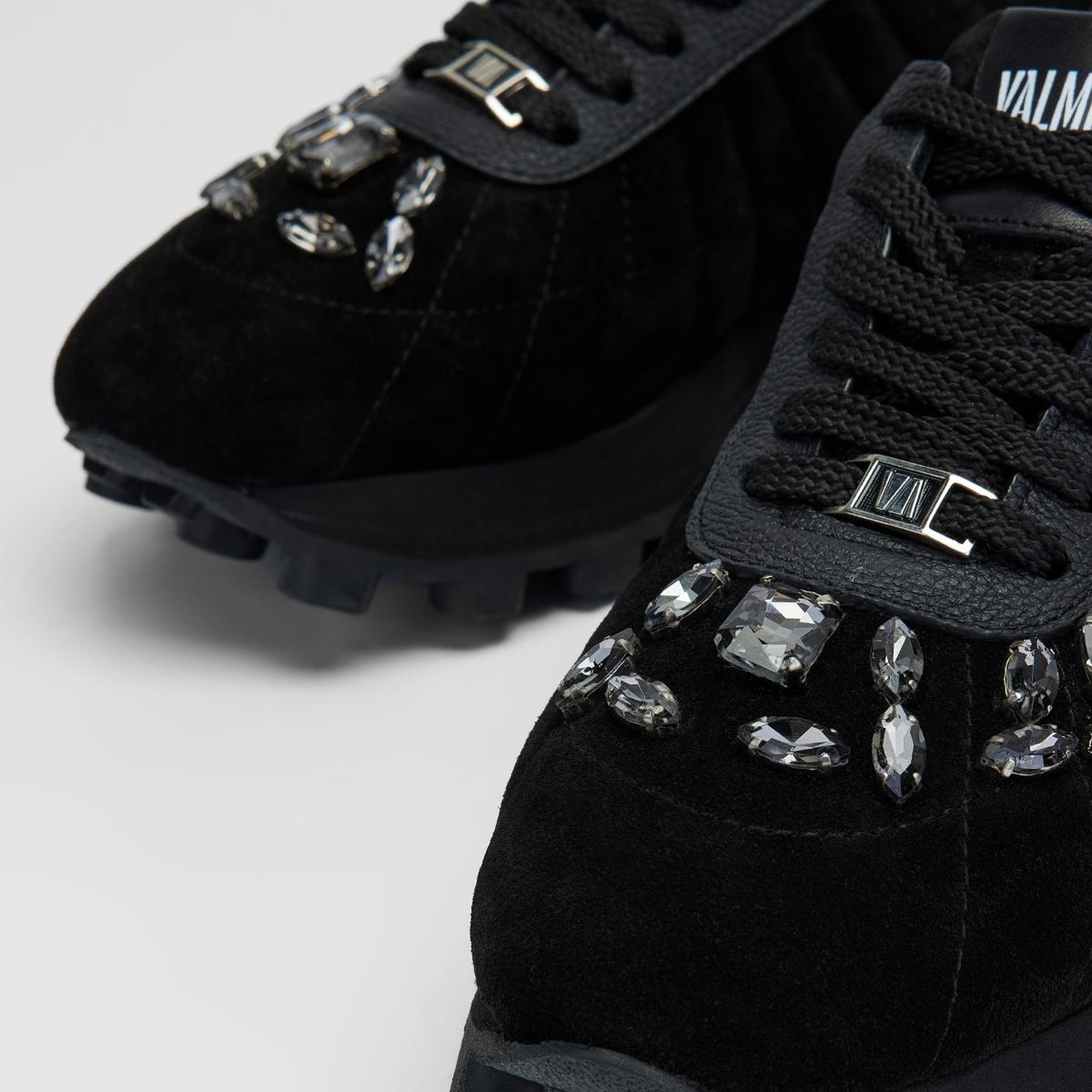 Valmenti Kadın Siyah Süet Hakiki Deri Sneakers & Spor Ayakkabı