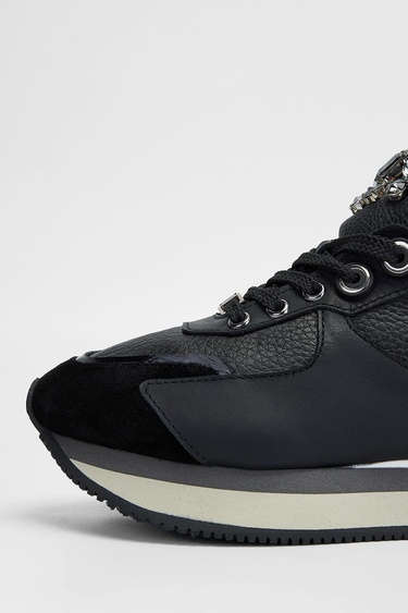  Valmenti Lina Kadın Siyah Floter Hakiki Deri Sneakers & Spor Ayakkabı