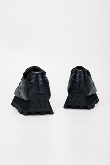  Valmenti Kadın Siyah Floter Hakiki Deri Sneakers & Spor Ayakkabı
