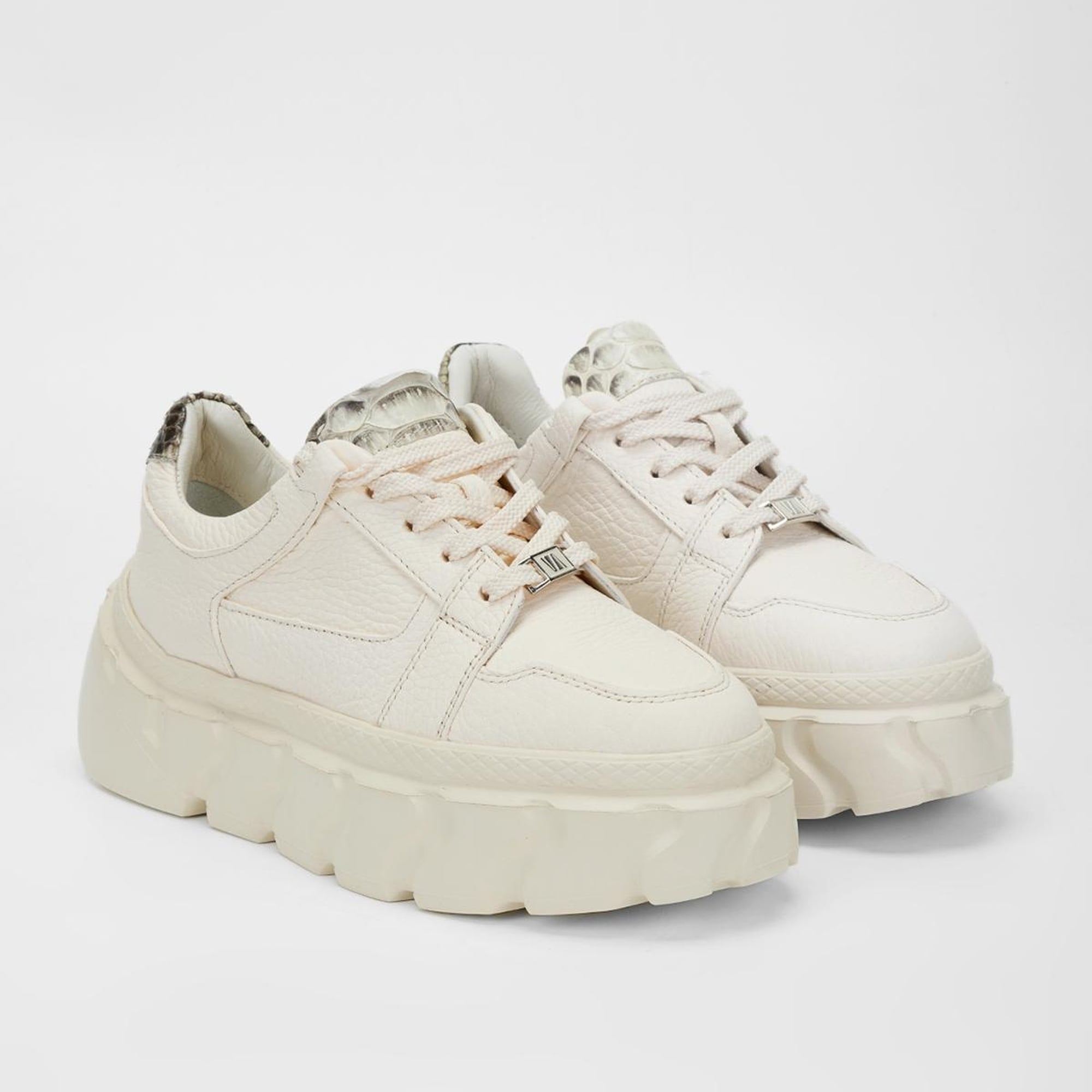 Valmenti Kadın Bej Floter Hakiki Deri Sneakers & Spor Ayakkabı