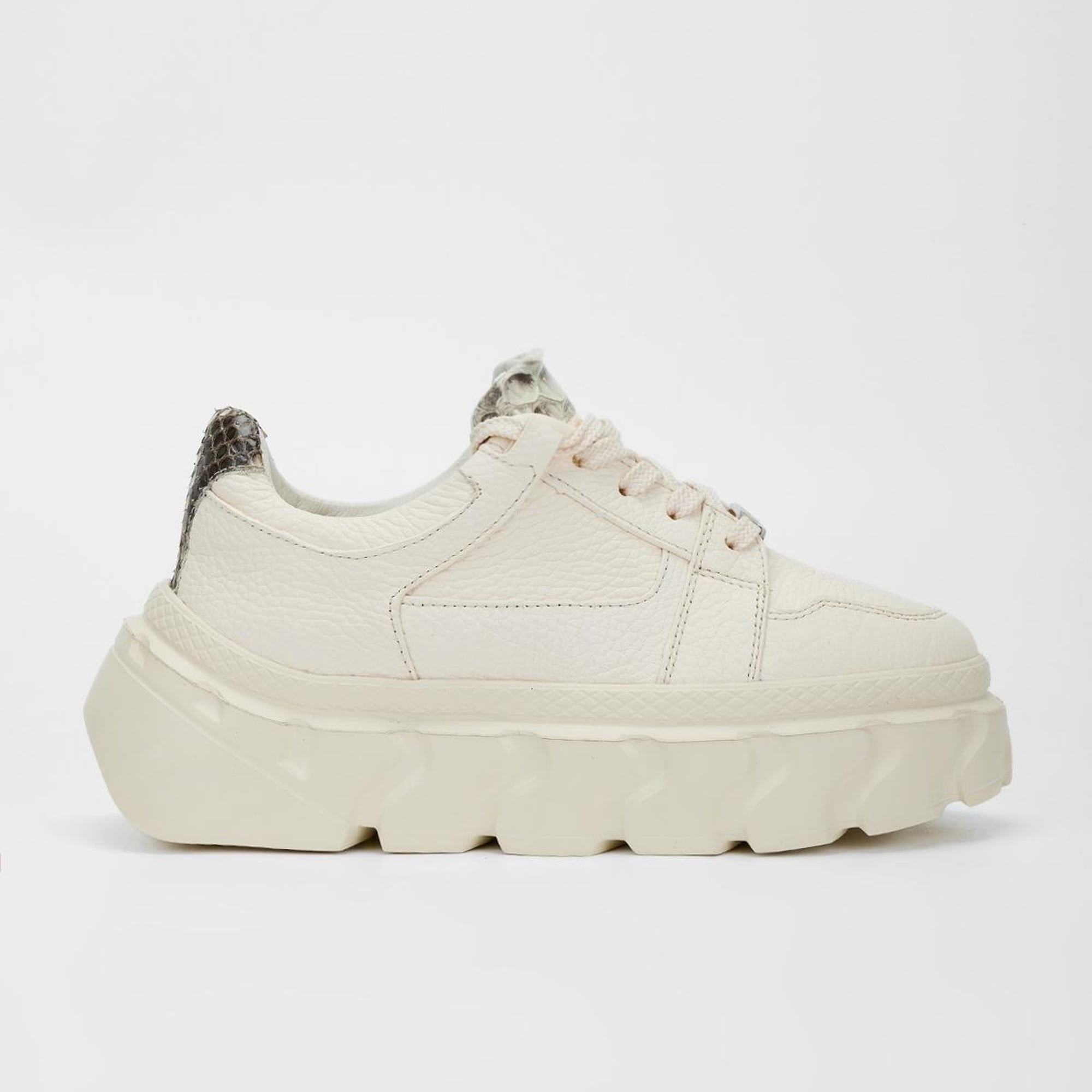 Valmenti Kadın Bej Floter Hakiki Deri Sneakers & Spor Ayakkabı