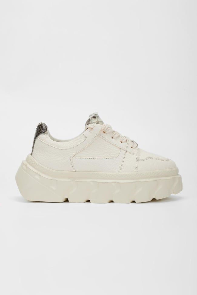  Valmenti Kadın Bej Floter Hakiki Deri Sneakers & Spor Ayakkabı