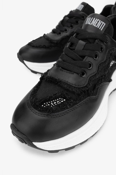  Valmenti Lovita Kadın Siyah Hakiki Deri Sneakers & Spor Ayakkabı