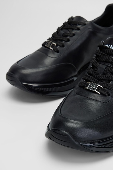  Valmenti Achernar Kadın Siyah Hakiki Deri Sneakers & Spor Ayakkabı