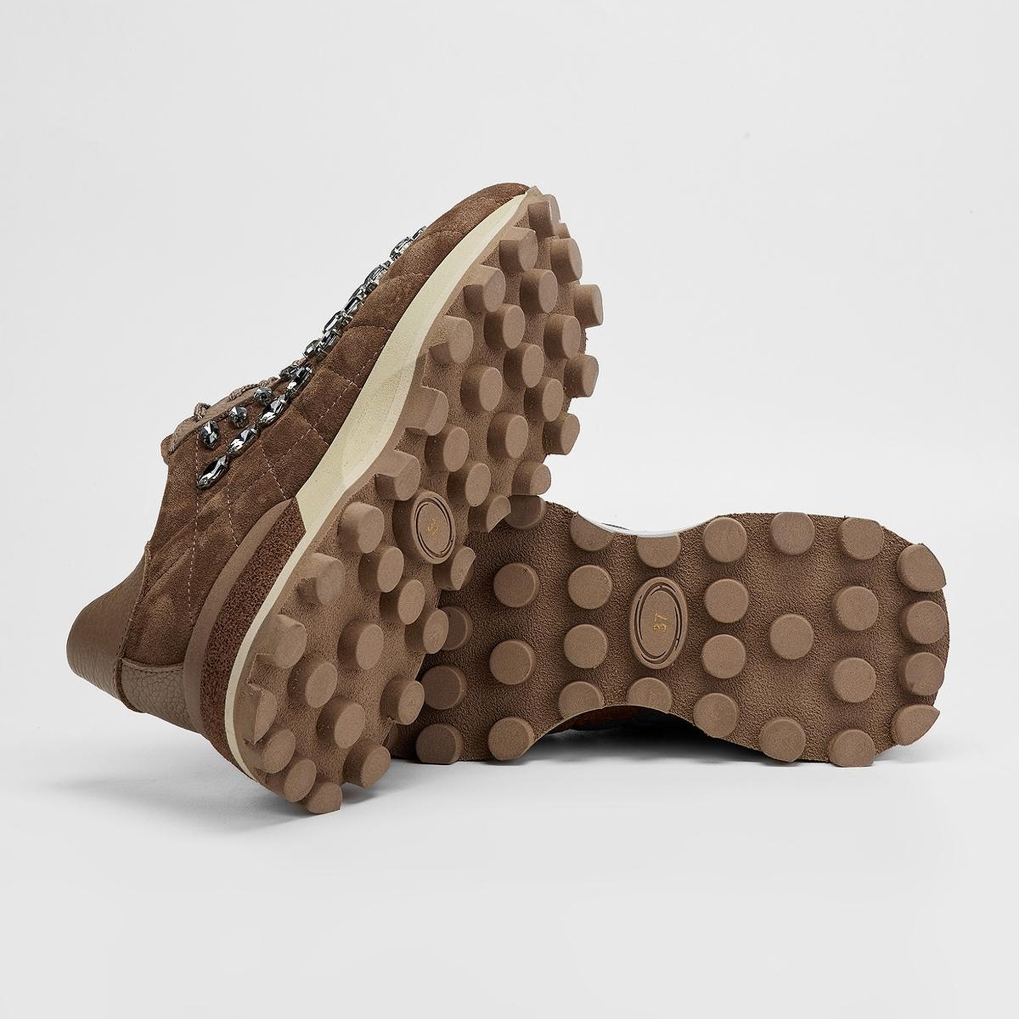 Valmenti Kadın Taba Süet Hakiki Deri Sneakers & Spor Ayakkabı