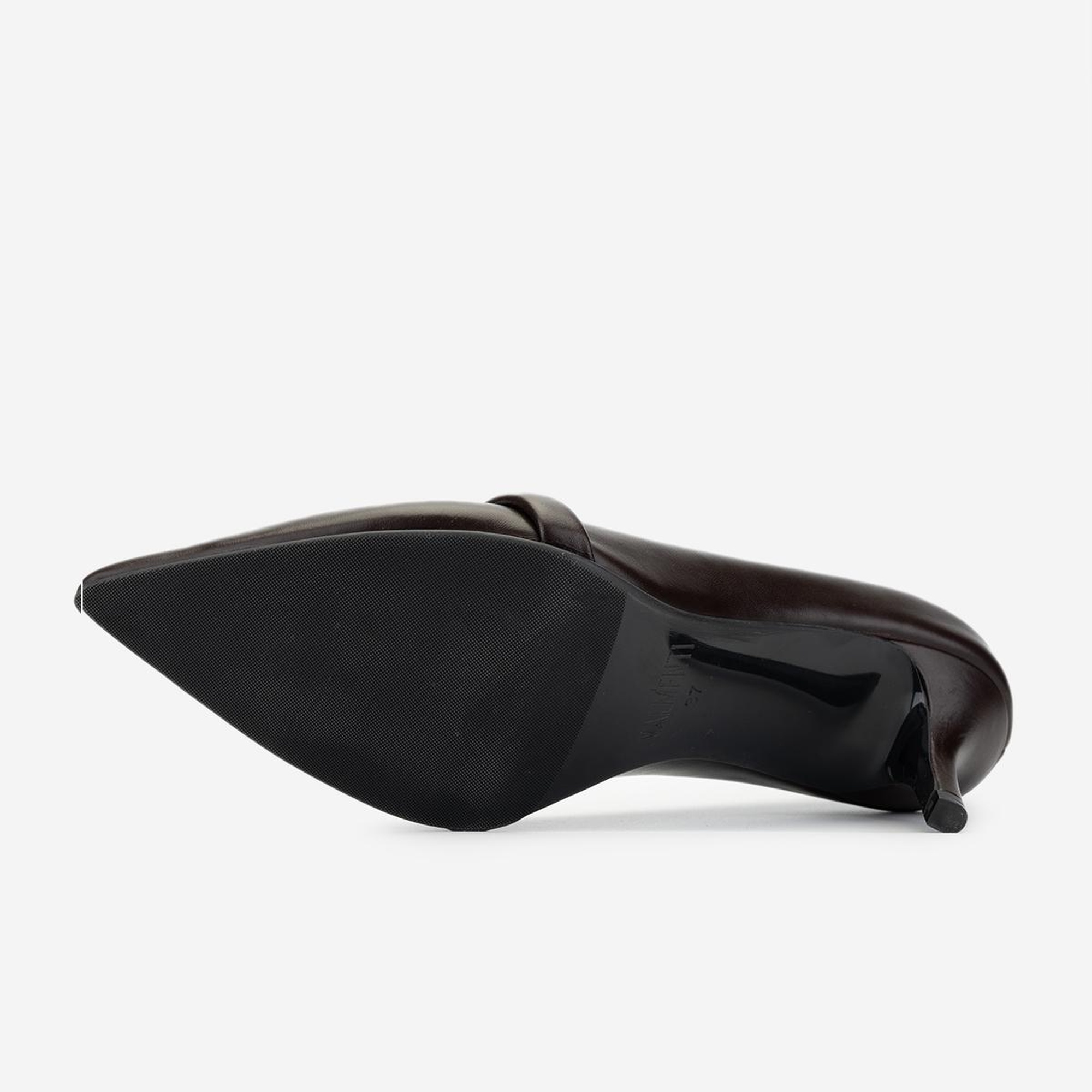 Valmenti Kadın Hakiki Deri Kahverengi Topuklu Ayakkabı