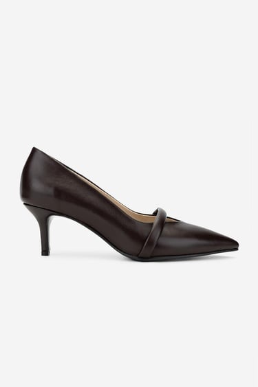  Valmenti Kadın Hakiki Deri Kahverengi Topuklu Ayakkabı