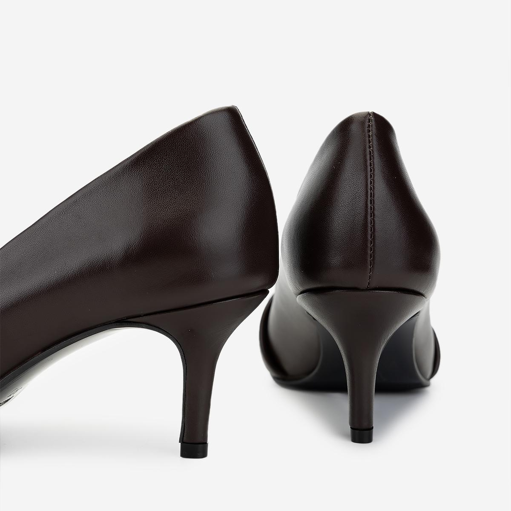 Valmenti Kadın Hakiki Deri Kahverengi Topuklu Ayakkabı