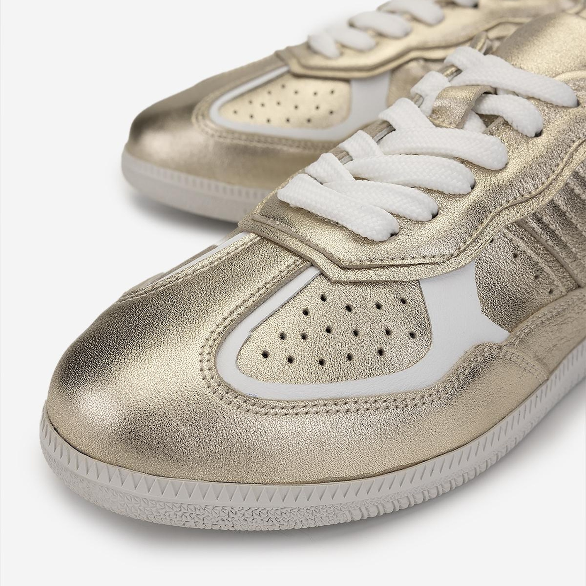 Valmenti Kadın Hakiki Deri Gold Sneakers & Spor Ayakkabı