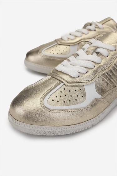  Valmenti Kadın Hakiki Deri Gold Sneakers & Spor Ayakkabı