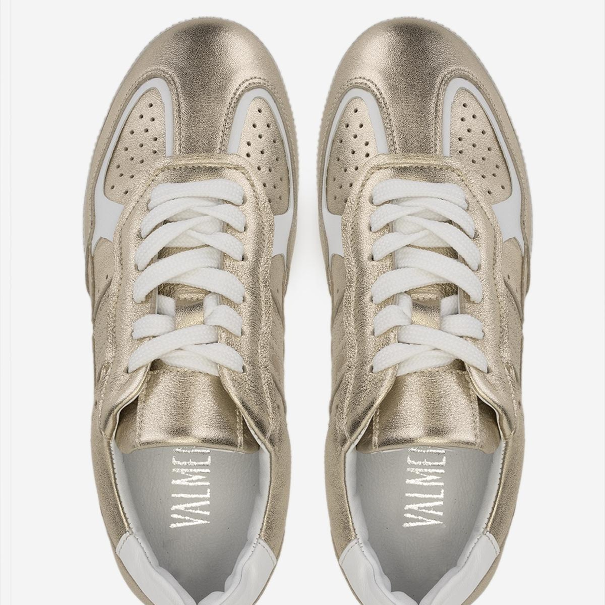 Valmenti Kadın Hakiki Deri Gold Sneakers & Spor Ayakkabı