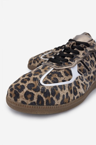  Valmenti Kadın Hakiki Deri Leopar Sneakers & Spor Ayakkabı