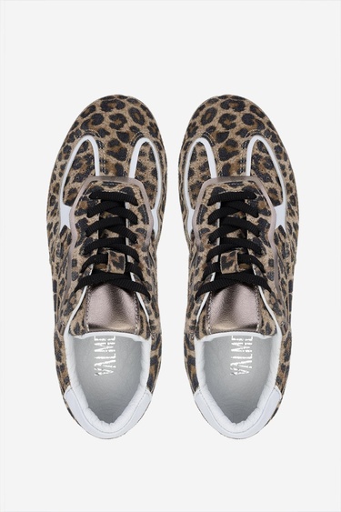  Valmenti Kadın Hakiki Deri Leopar Sneakers & Spor Ayakkabı