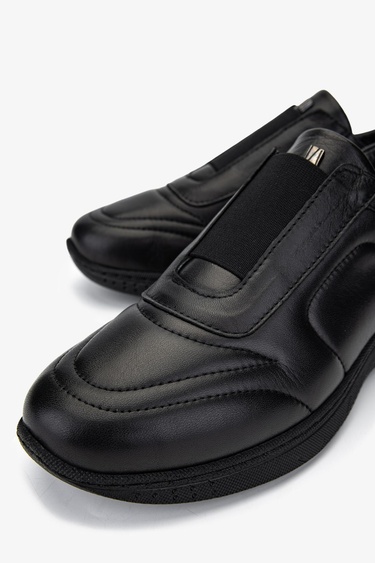  Valmenti Kadın Siyah Deri Sneakers & Spor Ayakkabı