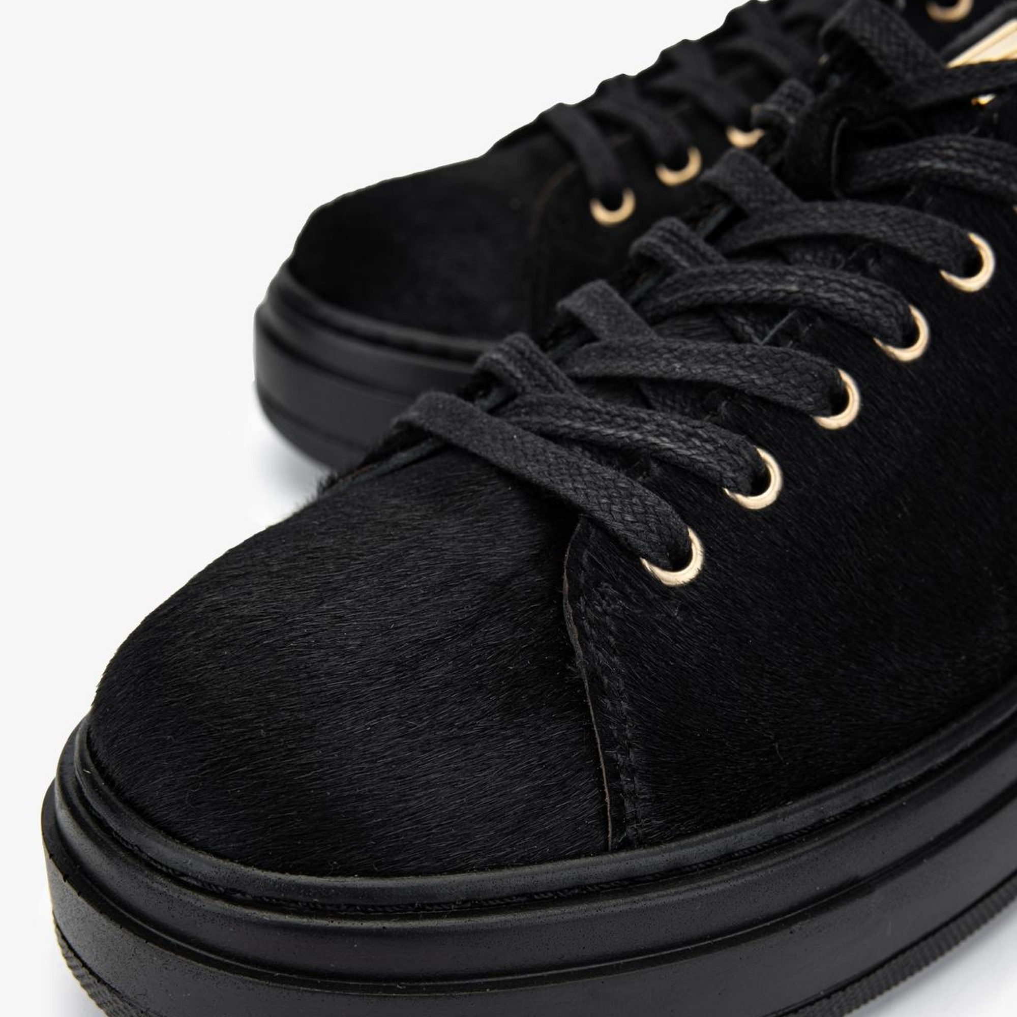 Valmenti Kadın Hakiki Deri Siyah Sneakers & Spor Ayakkabı