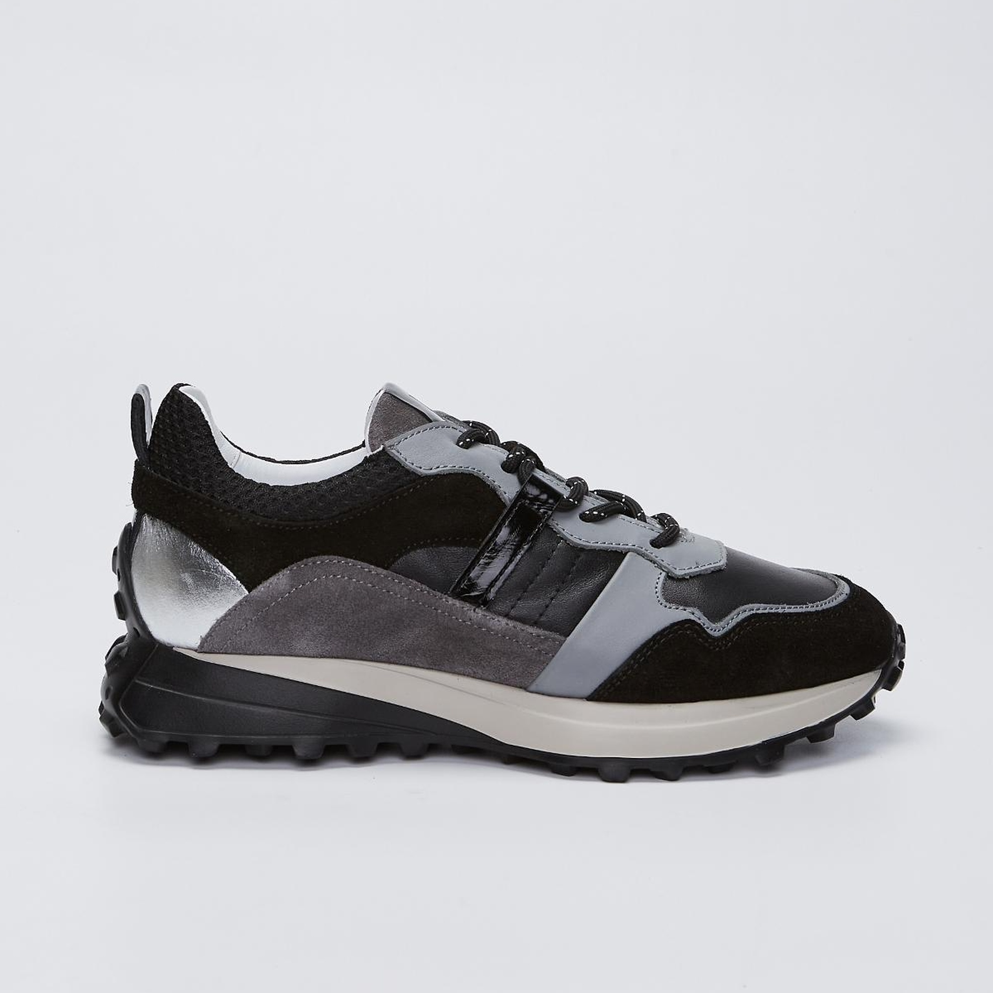 Valmenti İndiana Kadın Siyah Multi Hakiki Deri Spor Ayakkabı