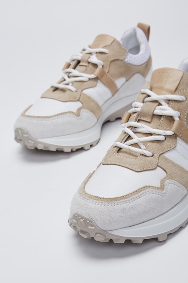  Valmenti İndiana Kadın Beyaz Multi Hakiki Deri Spor Ayakkabı