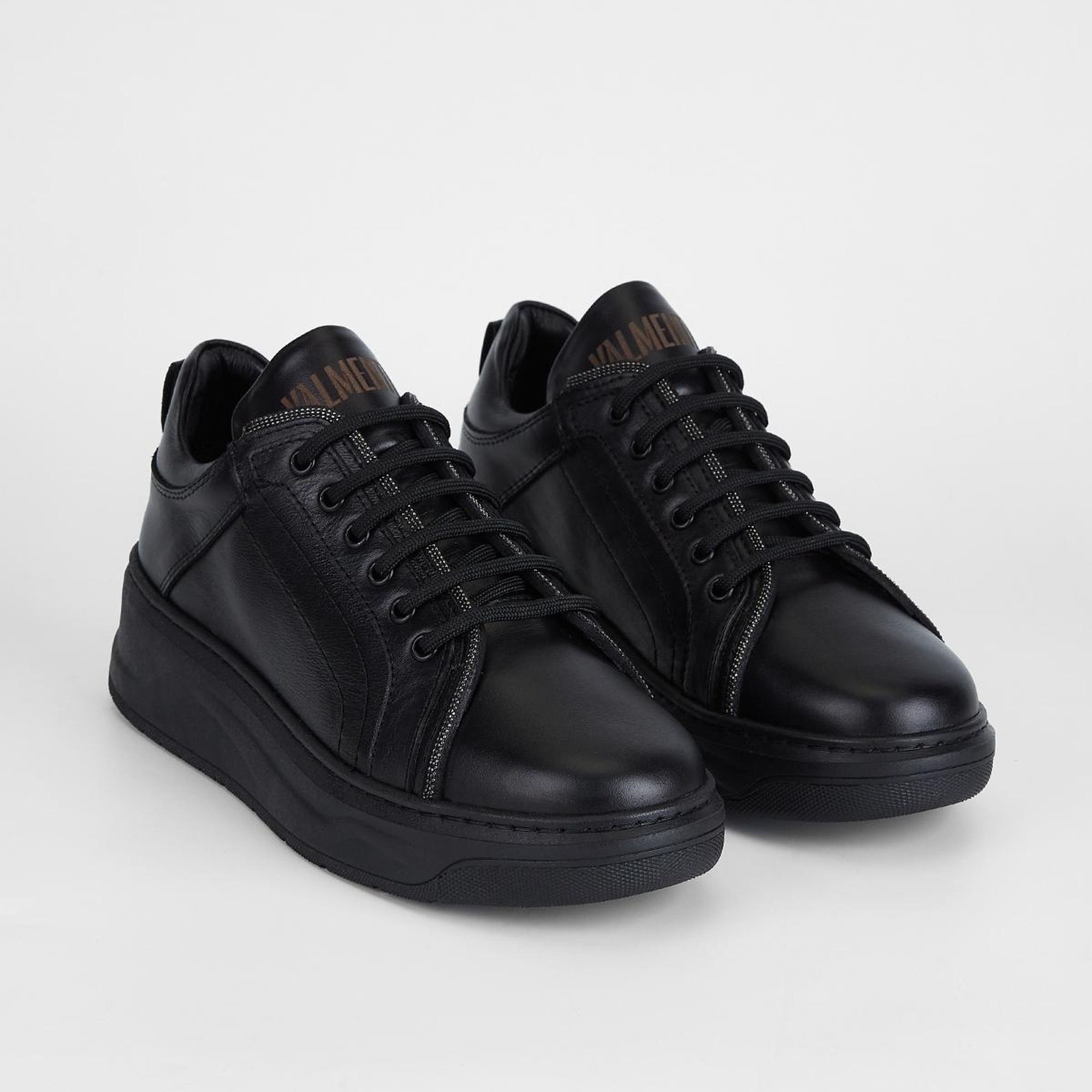 Valmenti Stellarion Kadın Siyah Hakiki Deri Sneakers & Spor Ayakkabı