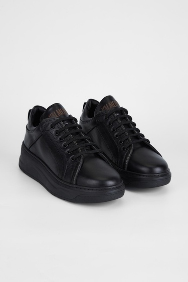  Valmenti Stellarion Kadın Siyah Hakiki Deri Sneakers & Spor Ayakkabı