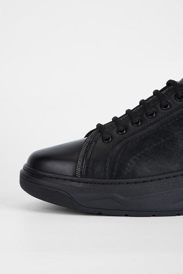  Valmenti Stellarion Kadın Siyah Hakiki Deri Sneakers & Spor Ayakkabı