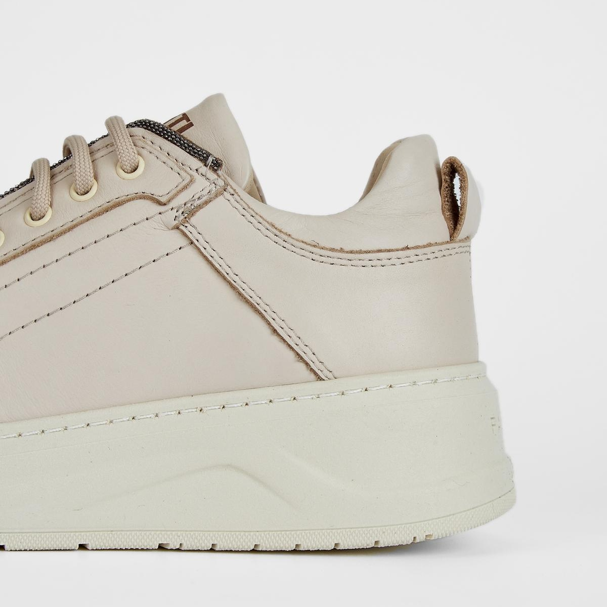 Valmenti Stellarion Kadın Bej Hakiki Deri Sneakers & Spor Ayakkabı