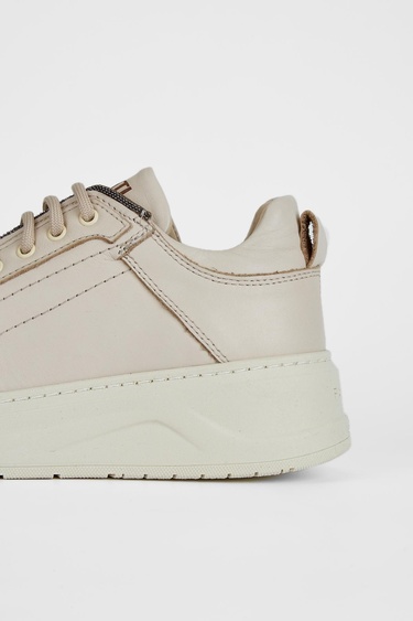  Valmenti Stellarion Kadın Bej Hakiki Deri Sneakers & Spor Ayakkabı