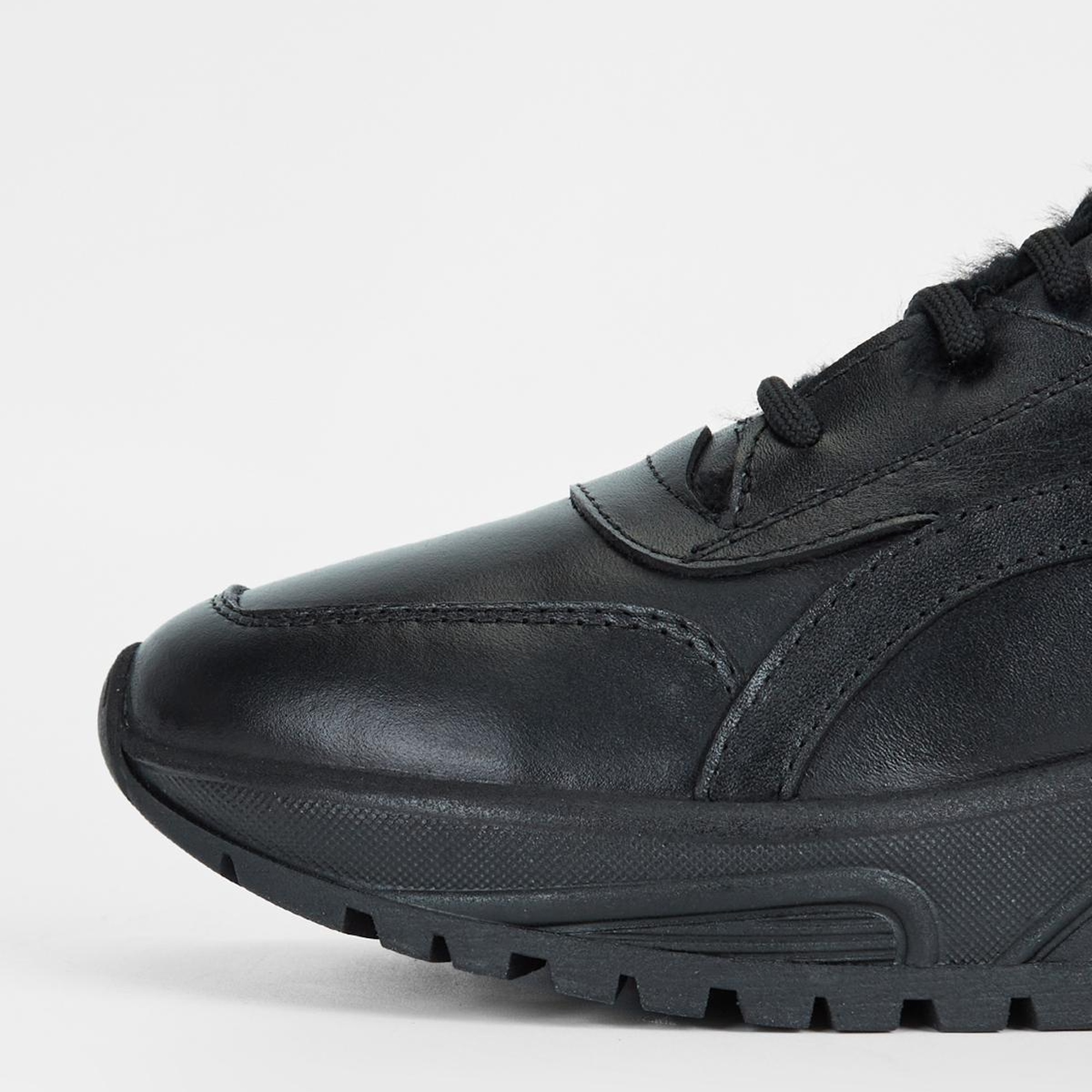 Valmenti Kadın Siyah Hakiki Deri Sneakers & Spor Ayakkabı