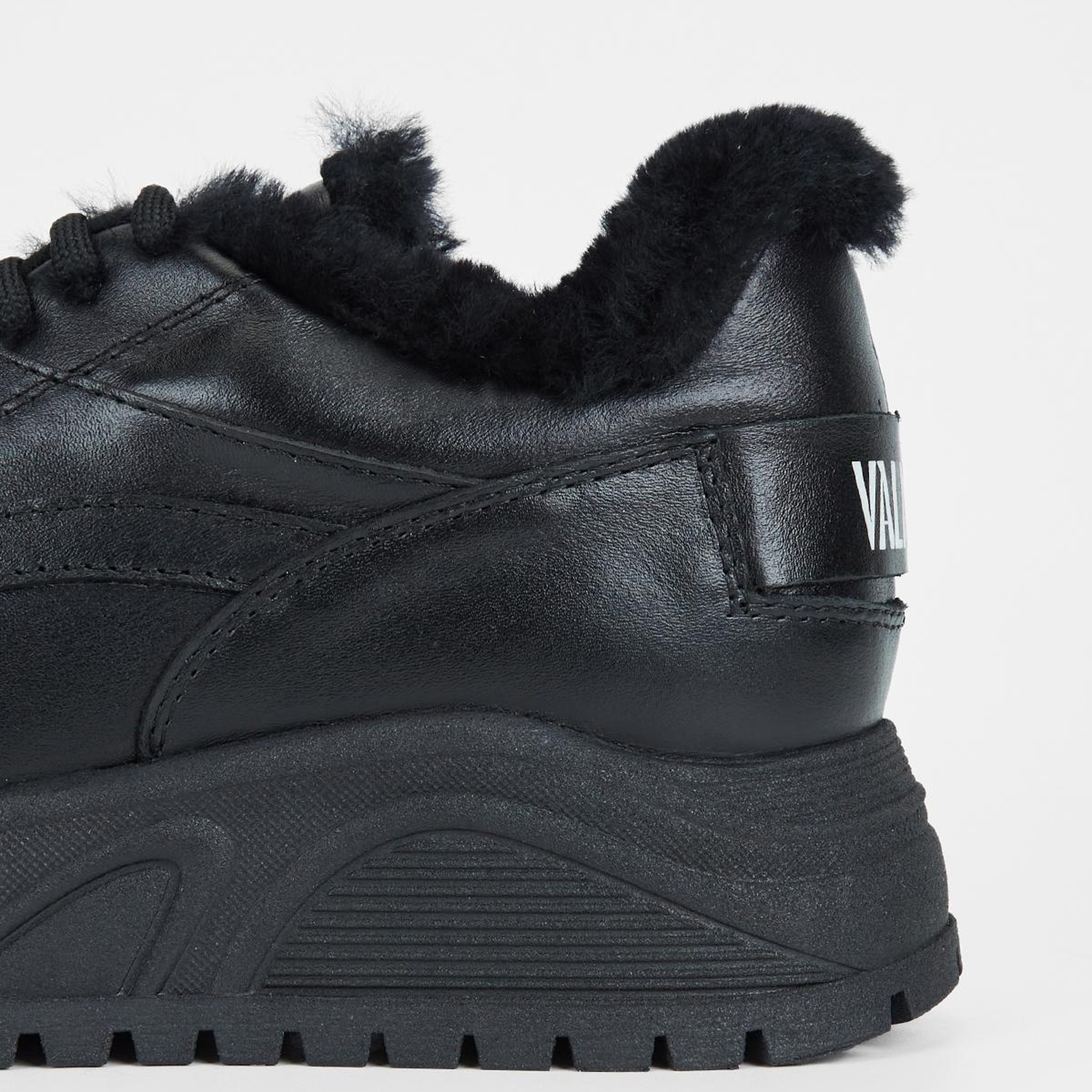 Valmenti Kadın Siyah Hakiki Deri Sneakers & Spor Ayakkabı